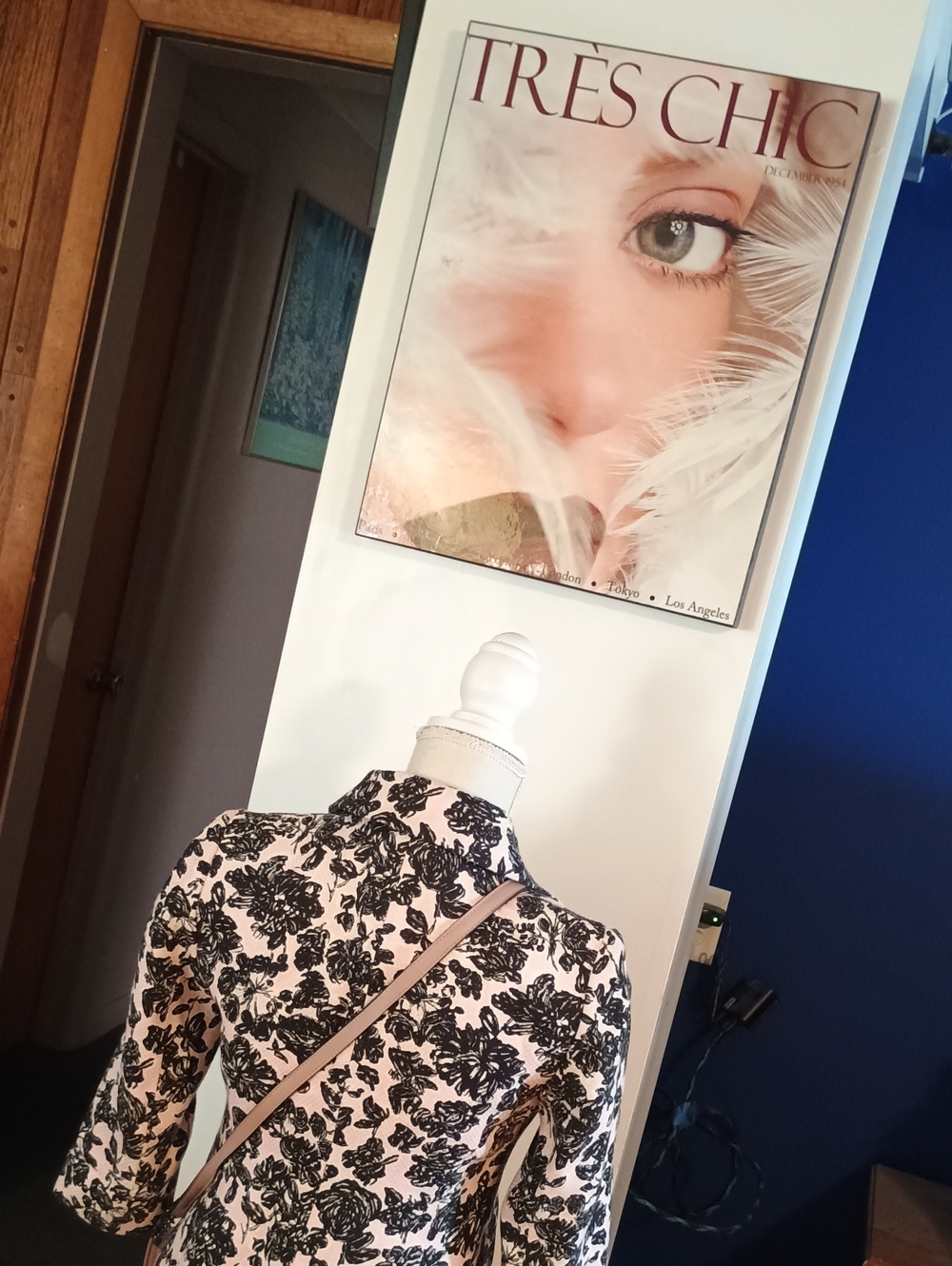 Ann Taylor LOFT Petites "VINTAGE LOOK" SZ OP 💕🖤⚪ Jacket And Mauve VS Purse
